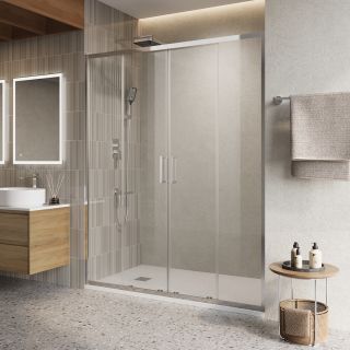 Душевая дверь BelBagno LUCE-BF-2-150-C-Cr хром